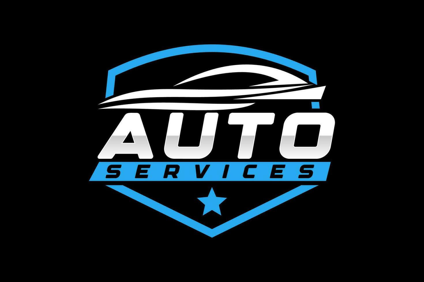 auto garage premium concept logo ontwerp vector