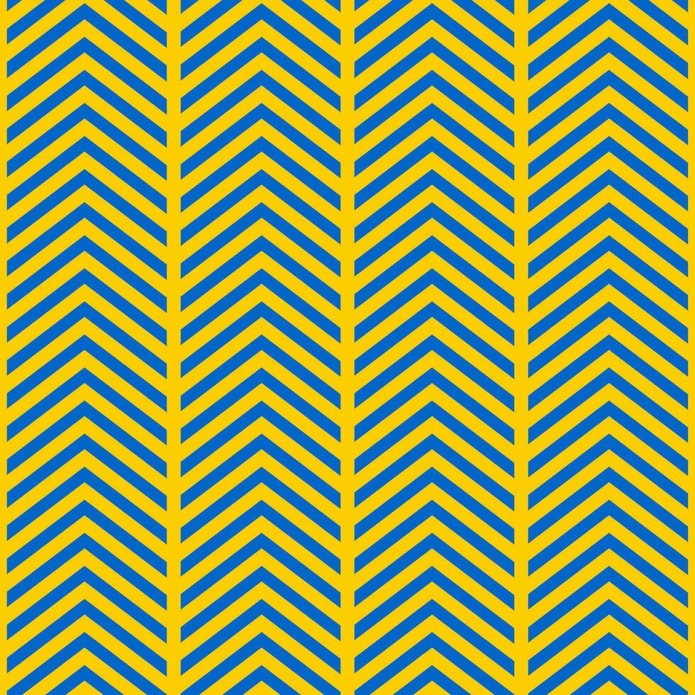 zigzag patroon in blauw en geel. naadloos patroon in kunst deco stijl voor modern stoffen, textiel, decoratief papier. vector. vector
