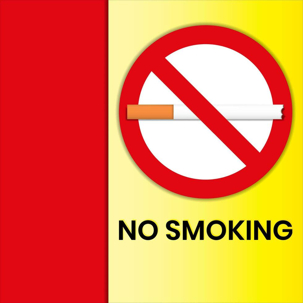Verboden te roken "bordje vector