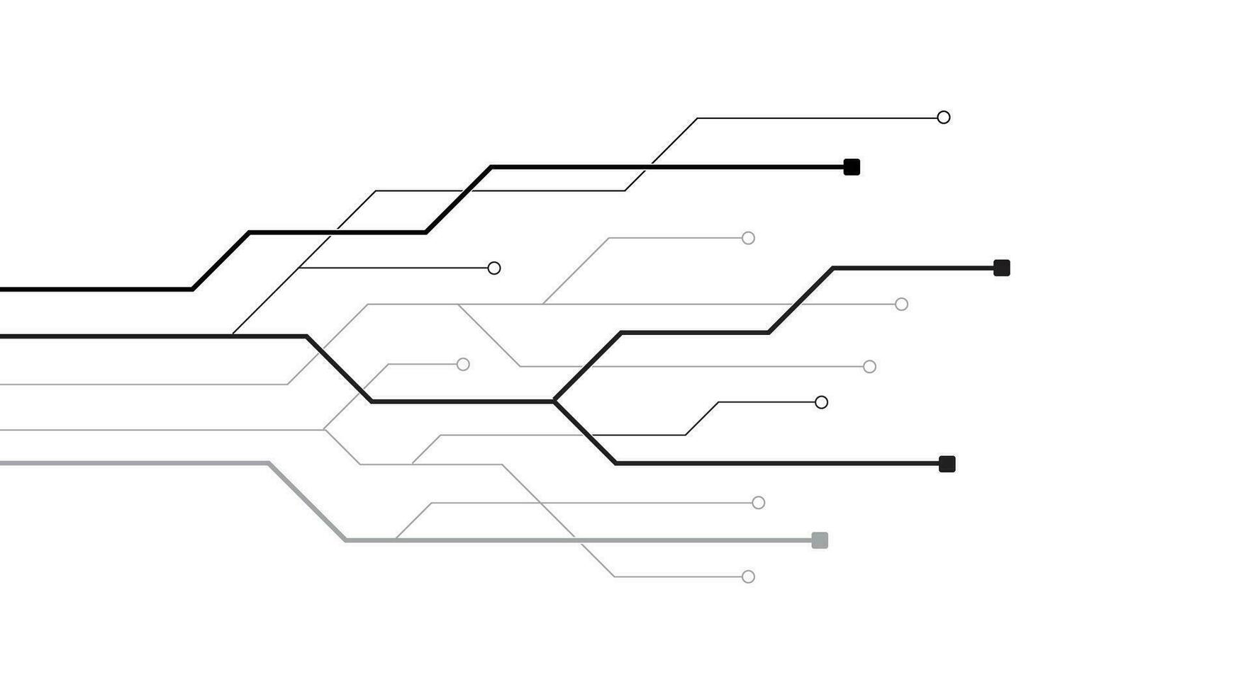 stroomkring bord technologie achtergrond. toekomst elektronica tech concept. beweging. vector illustratie element