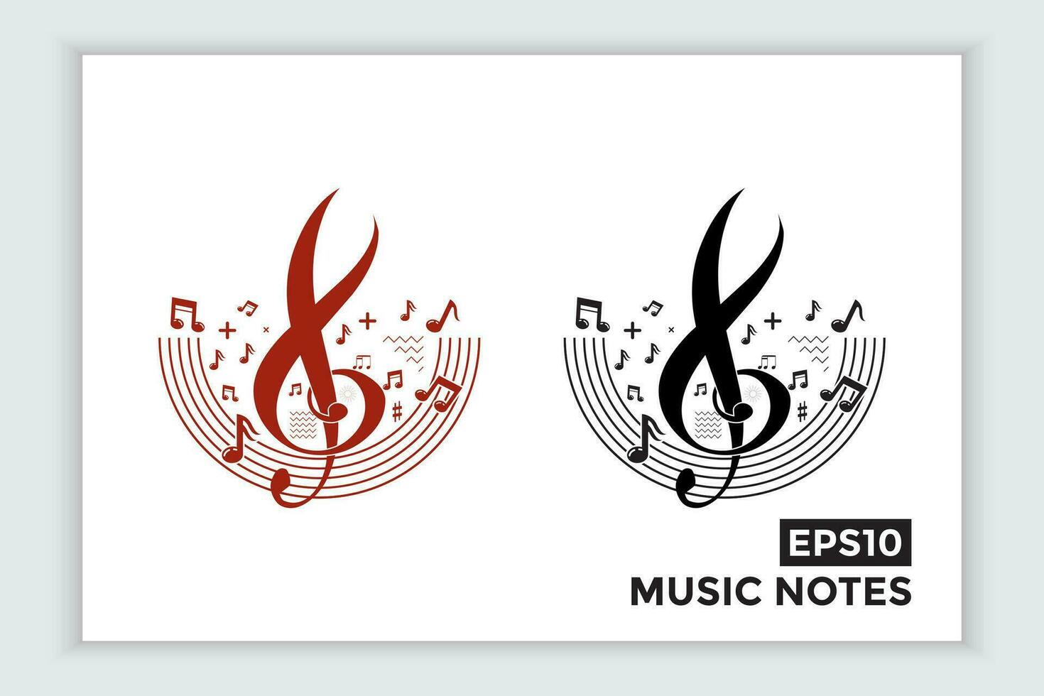 muziek- schaal of muziek- Notitie teken of symbool. musical schaal pictogrammen element vector voor banier materiaal, achtergrond.