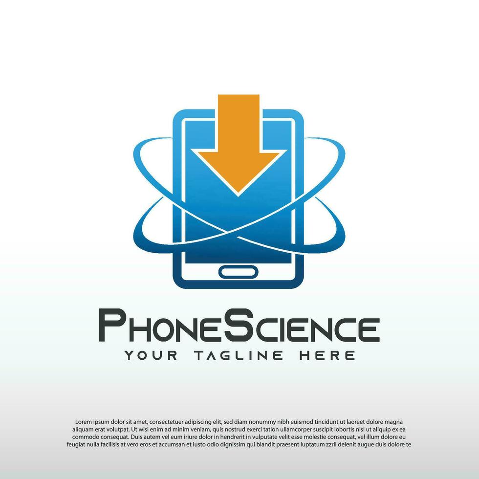 technologie logo met mobiel telefoon concept, technologie icoon, illustratie element-vector vector