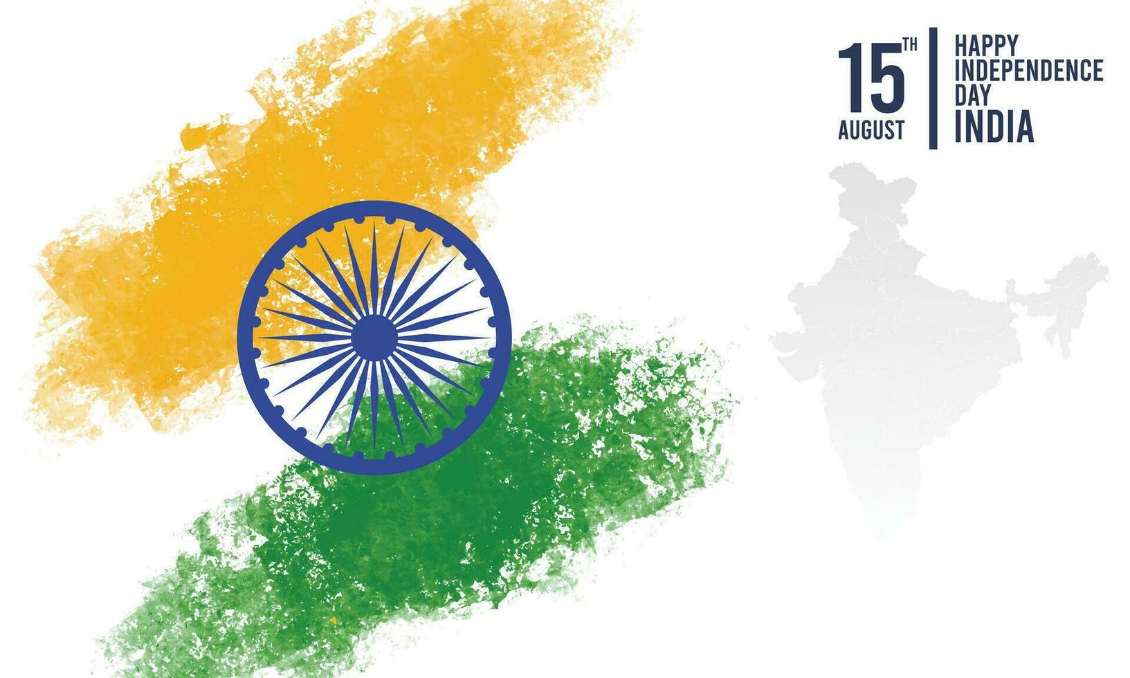 gelukkige india onafhankelijkheidsdag achtergrond vector