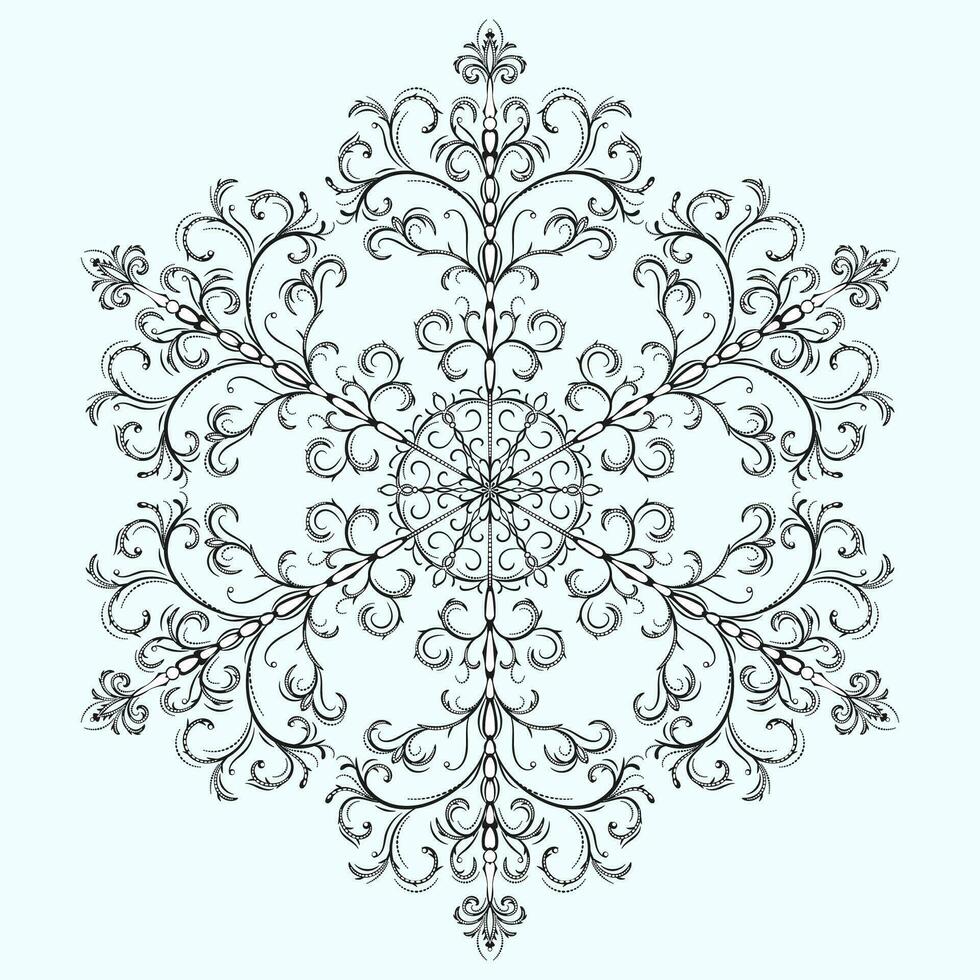 sneeuwvlok voor Kerstmis en nieuw jaar ontwerp vector