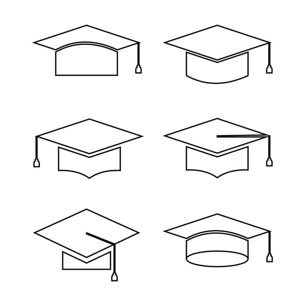 college diploma uitreiking pet lijn kunst voor geletterdheid dag onderwijs vector