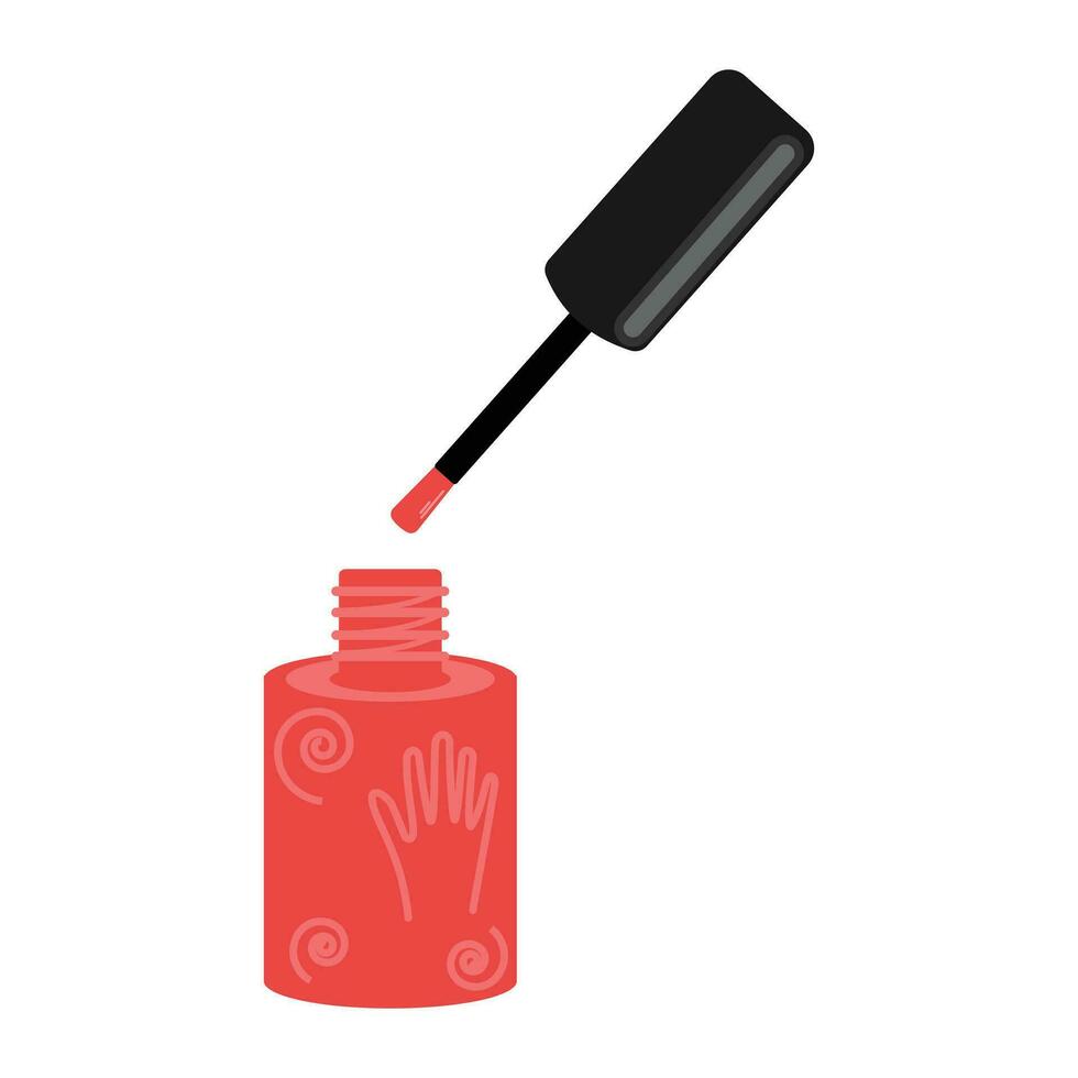 nagel Pools fles banier ontwerp voor nagel schoonheid salon, manicure, stickers en sociaal media geïsoleerd Aan wit achtergrond. vector illustratie eps 10.