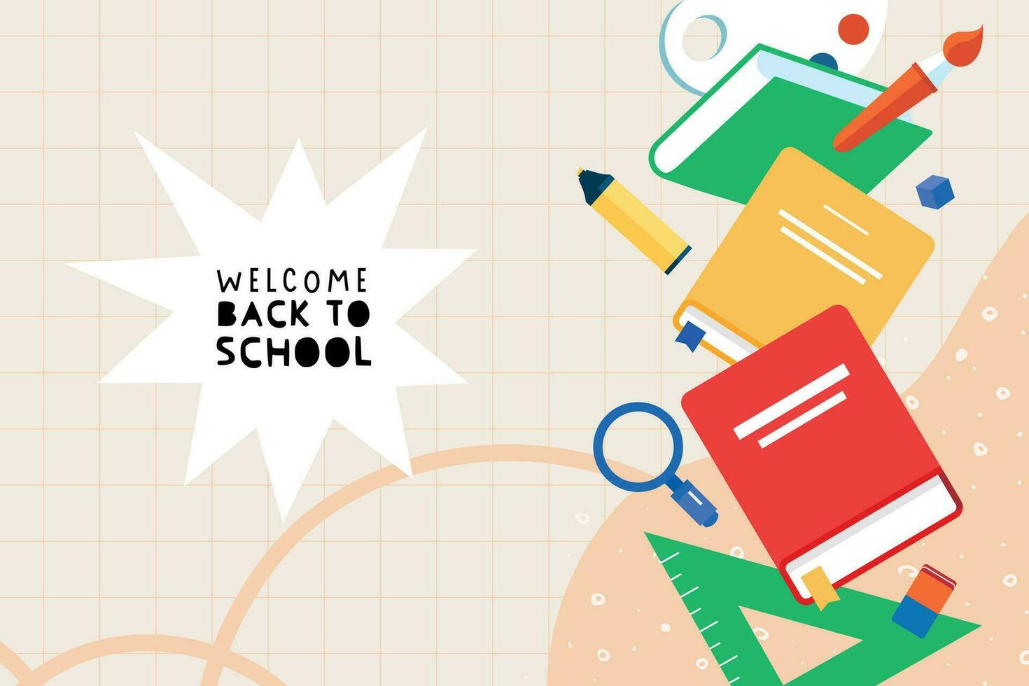 onderwijs. vector illustratie concepten voor grafisch en web ontwerp, bedrijf presentatie, afzet en afdrukken materiaal. terug naar school.