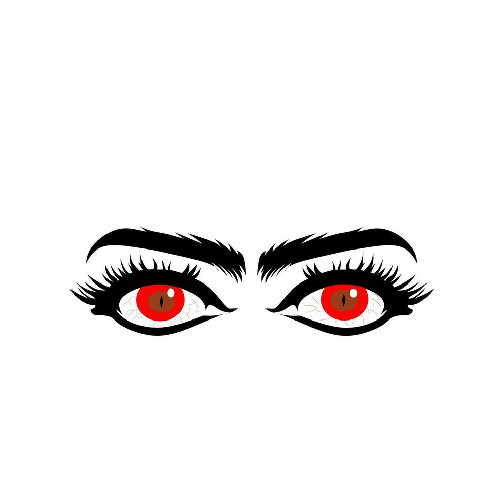 rood oog vector logo illustratie