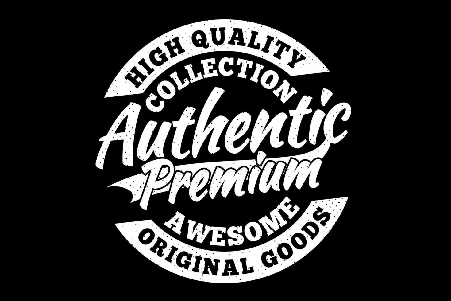 t-shirt van hoge kwaliteit authentieke premium originele goederen vintage stijl vector