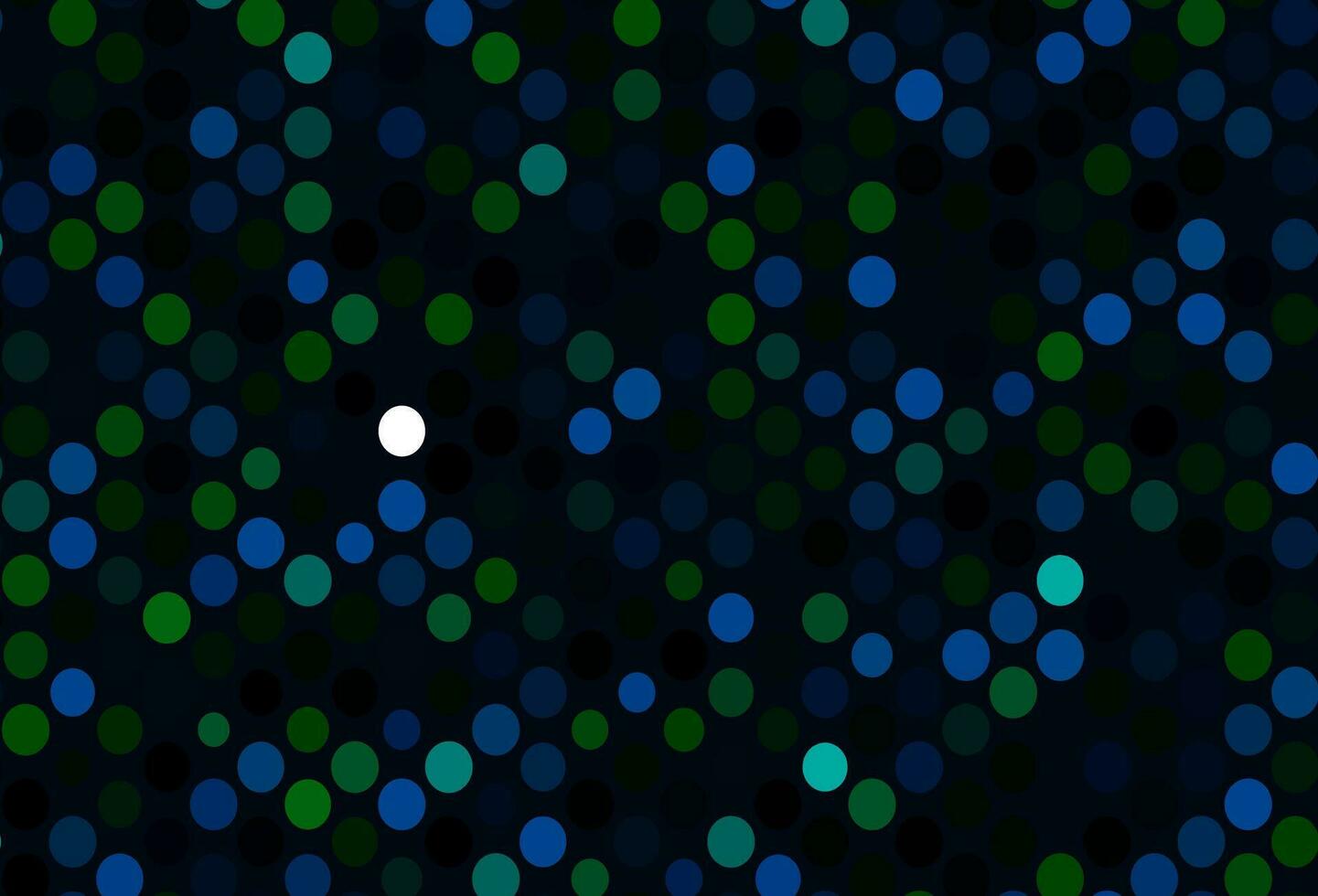donkerblauw, groen vectorpatroon met bollen. vector