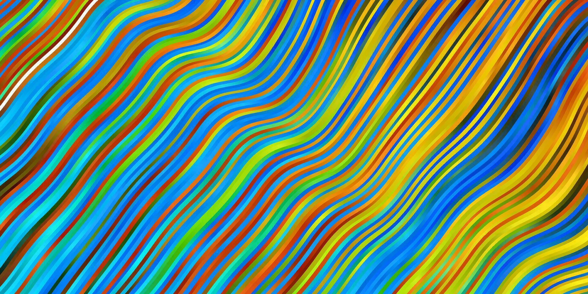 lichtblauw, geel vectorpatroon met lijnen. vector