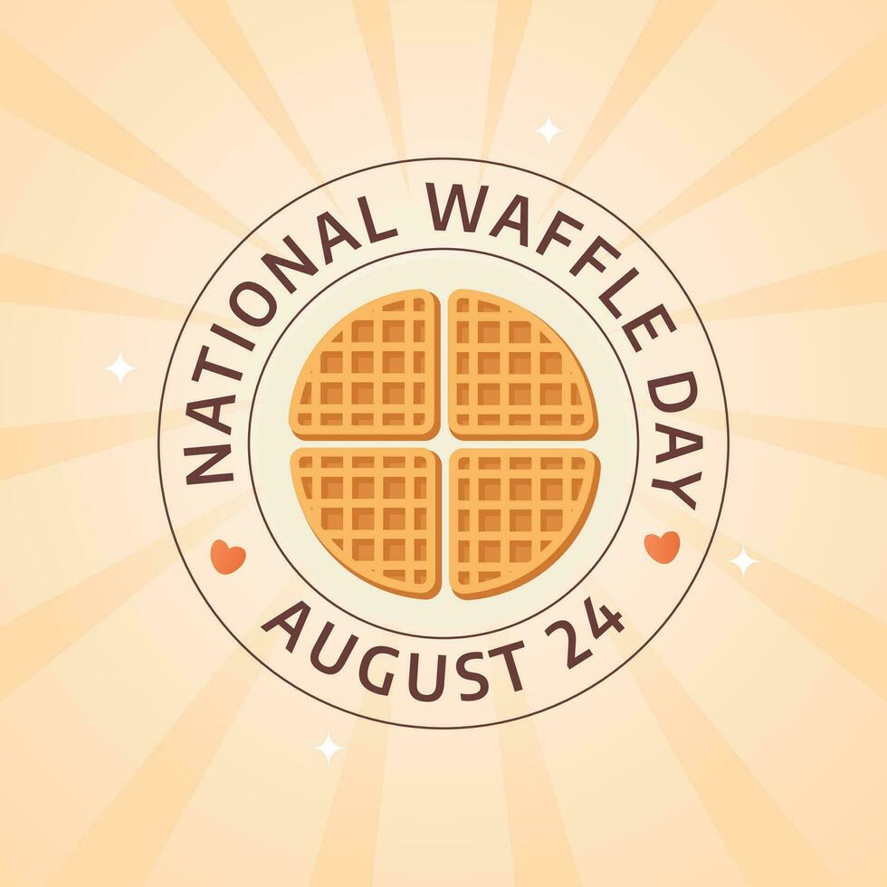 nationaal wafel dag ontwerp sjabloon mooi zo voor groet gebruik. vector