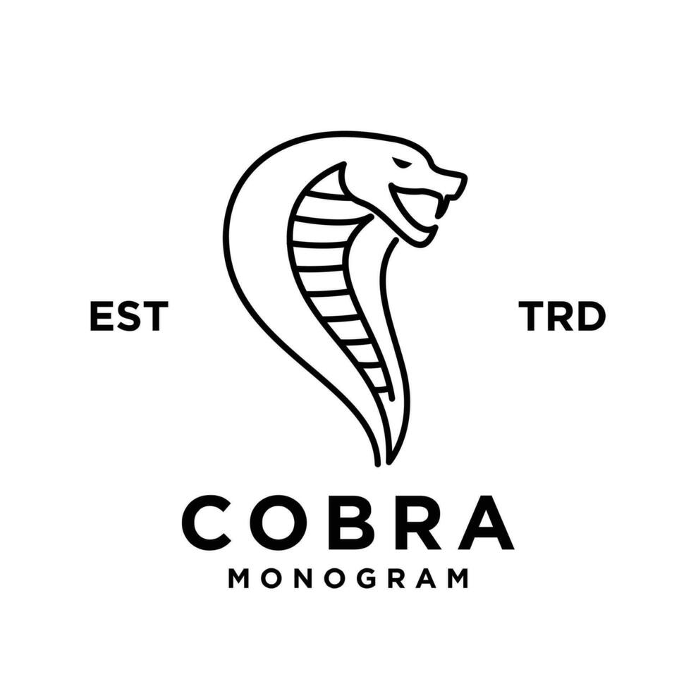 cobra slang logo icoon ontwerp vector