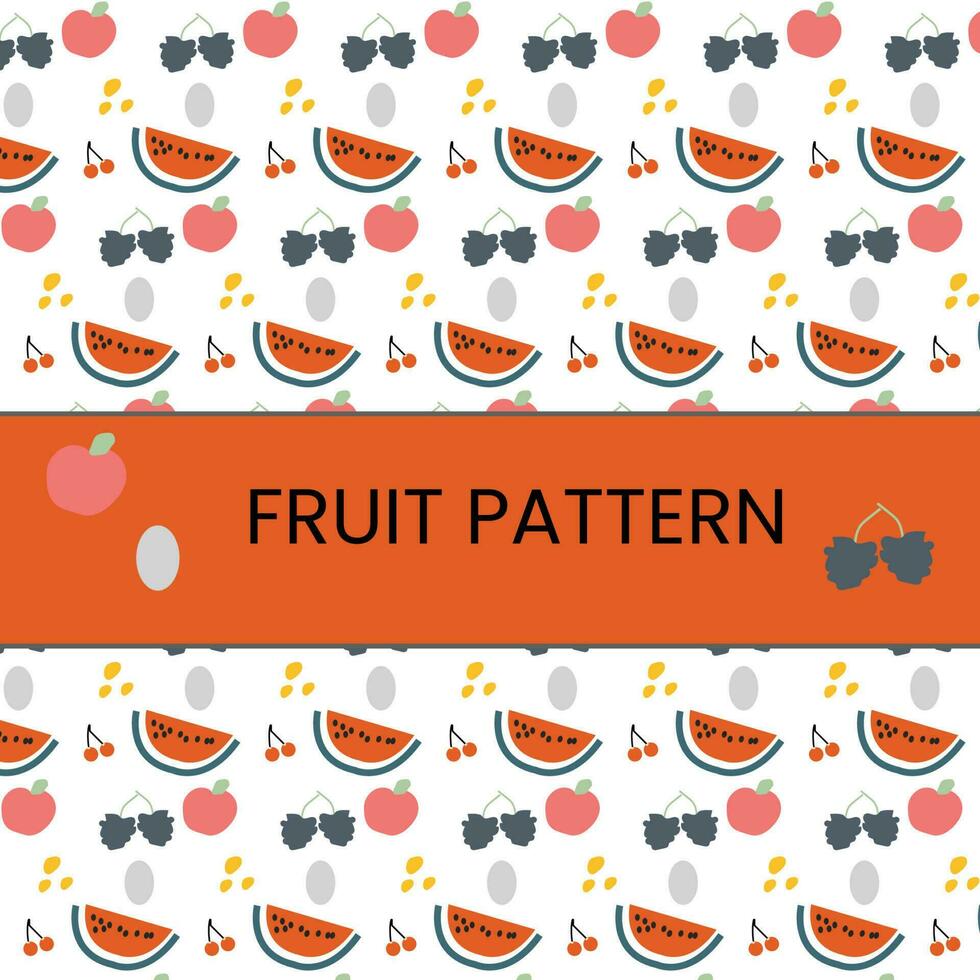 fruit patroon ontwerp afdrukken item vector