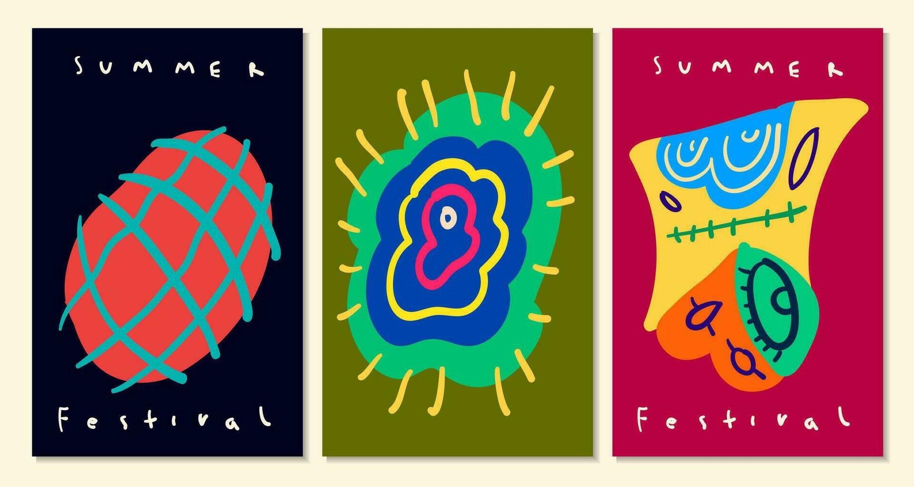 kleurrijk abstract etnisch patroon illustratie voor zomer vakantie banier en poster vector
