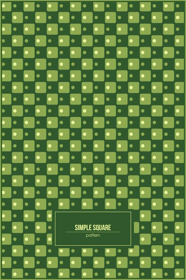 gemakkelijk en uniek plein patroon met groen gras achtergrond kleuren vector