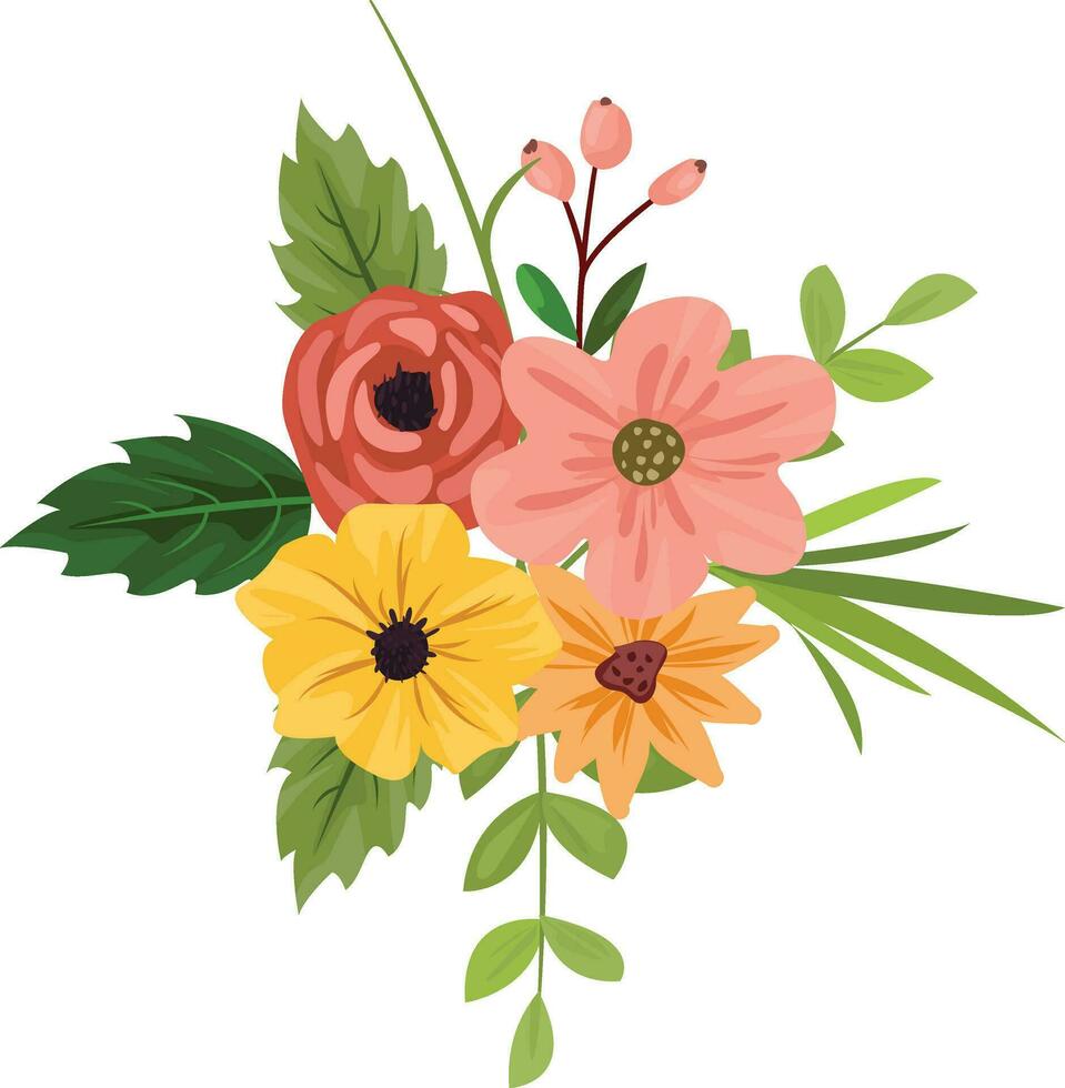 wilde bloemen boeket clip art, wilde bloemen boeket illustratie, platteland grens, kruiden krans klem kunst, bruiloft uitnodiging, groet kaart vector