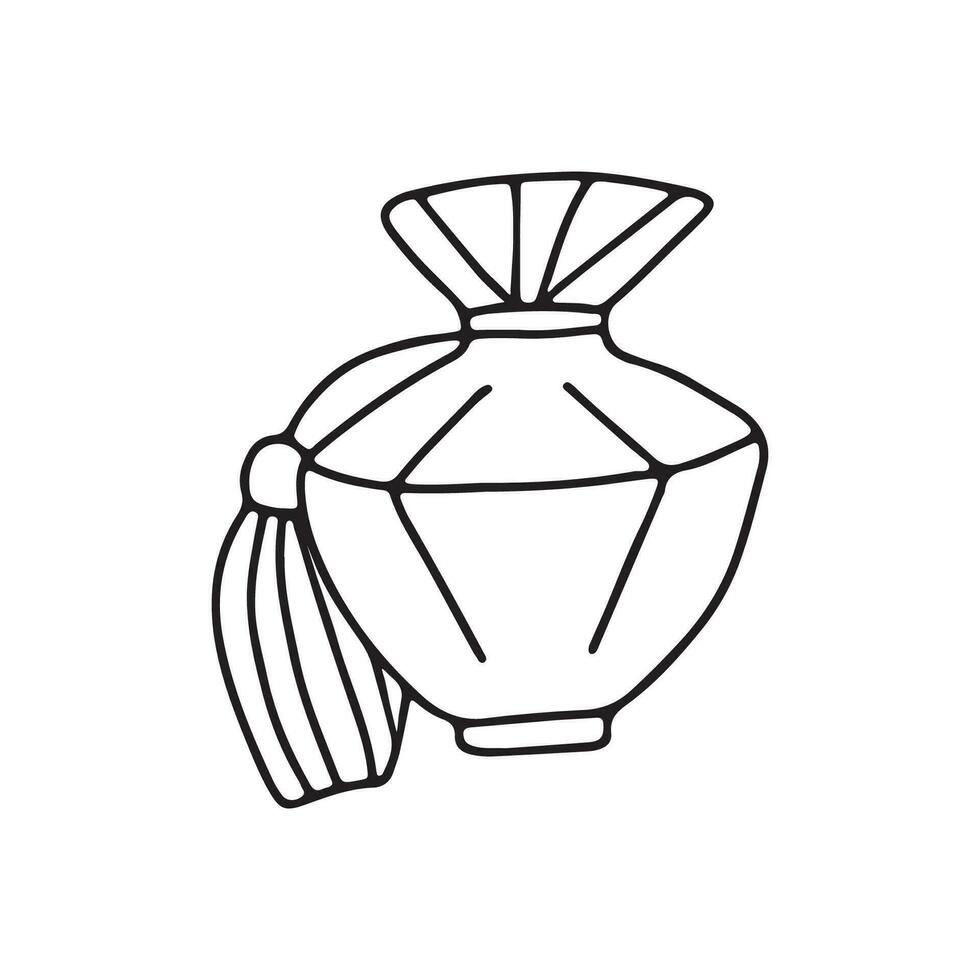 hand- getrokken vector illustratie parfum.