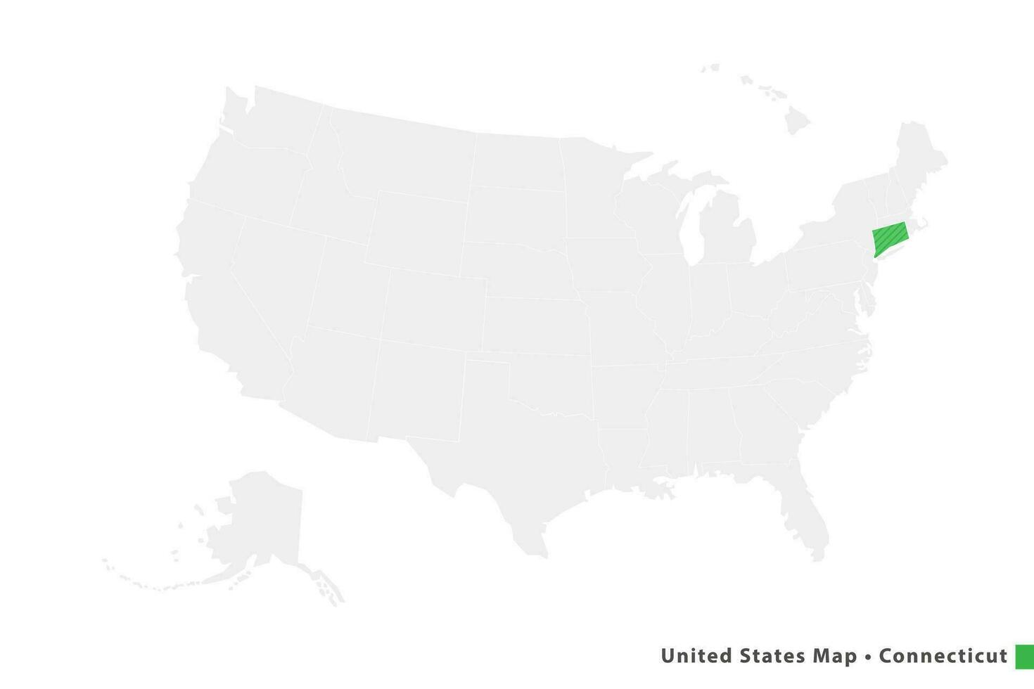 Verenigde staten kaart minimalistische vector