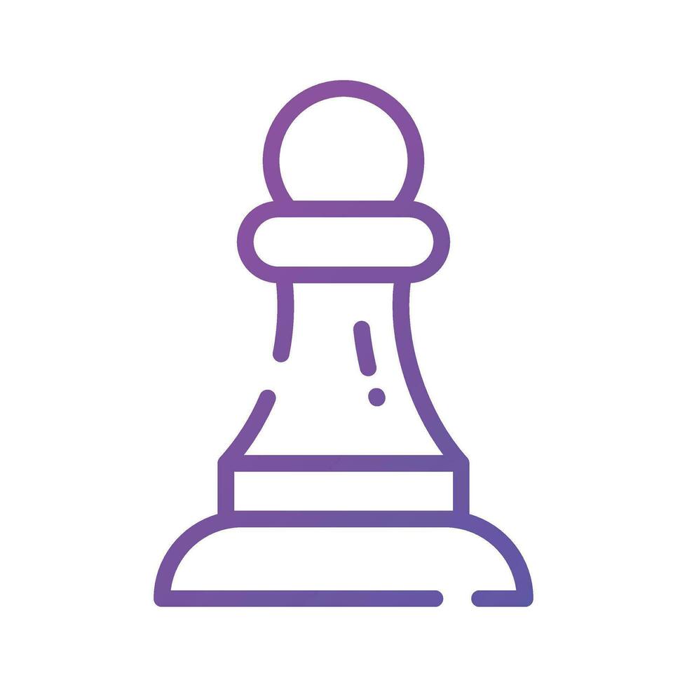 modieus vector van schaak pion in bewerkbare stijl, strategie in modern ontwerp stijl