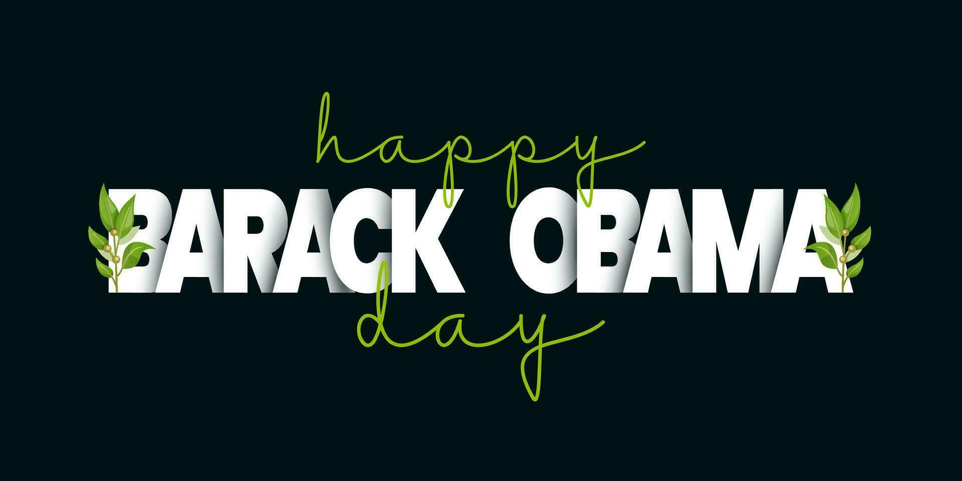 barak obama dag Aan juni 14e . vector logo illustratie.