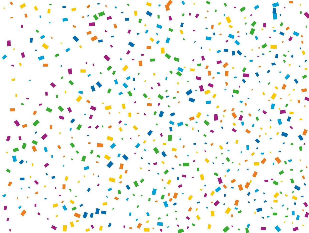 verjaardag rechthoekig confetti. licht regenboog schitteren confetti achtergrond. gekleurde feestelijk textuur. vector