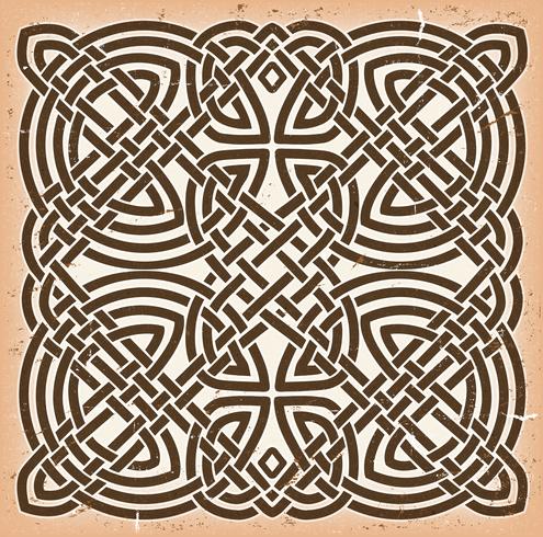 Vintage Grunge Celtic Mandala achtergrond vector