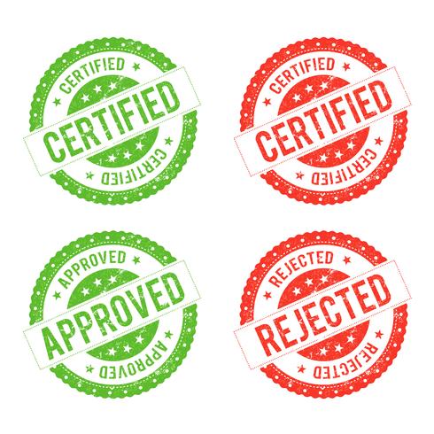 Seal certificaat vector