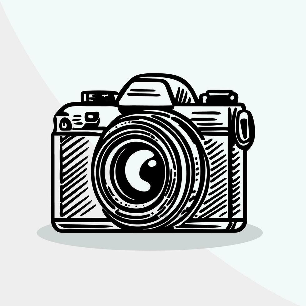 fotografisch camera - machine, nemen een afbeelding, foto vector