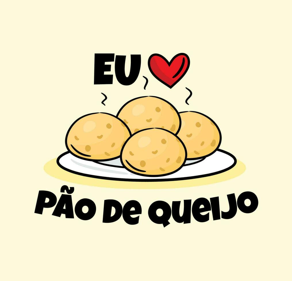 pao de queijo, brood kaas - braziliaans voedsel - minas voedsel, mineiro vector