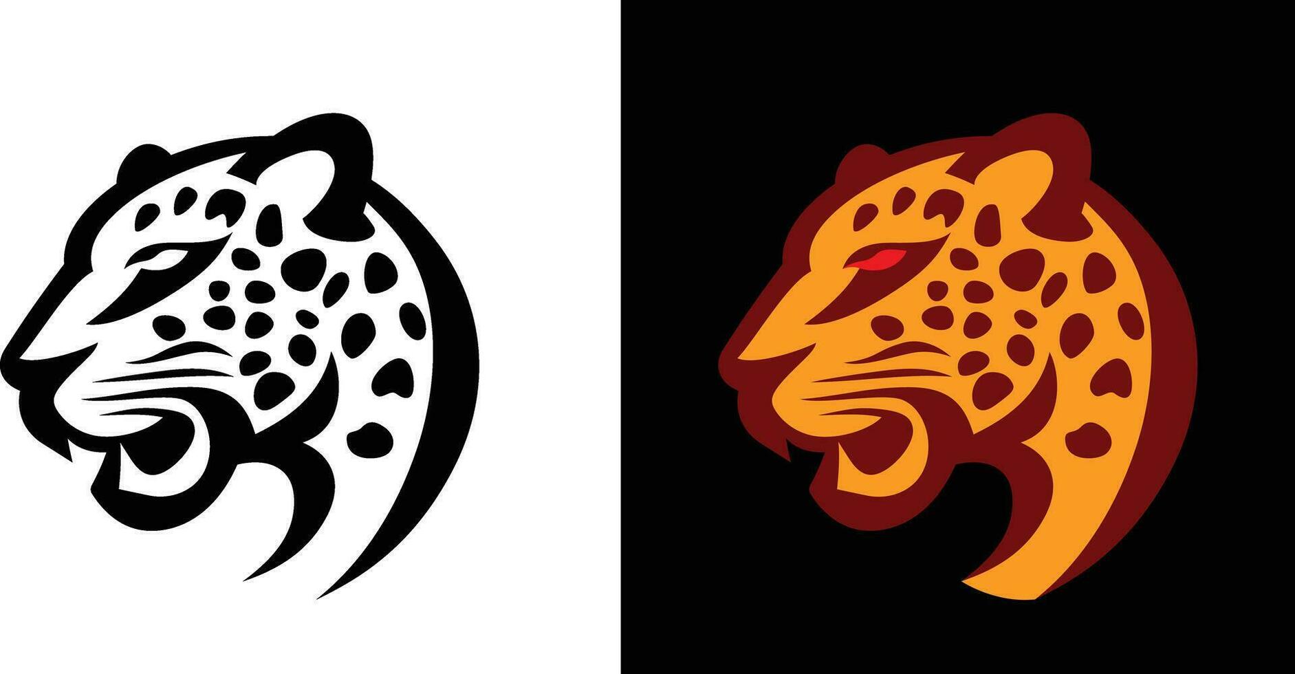jaguar hoofd gemakkelijk logo vector illustratie , poema , luipaard logo sjabloon, icoon , symbool , klem kunst voorraad vector beeld