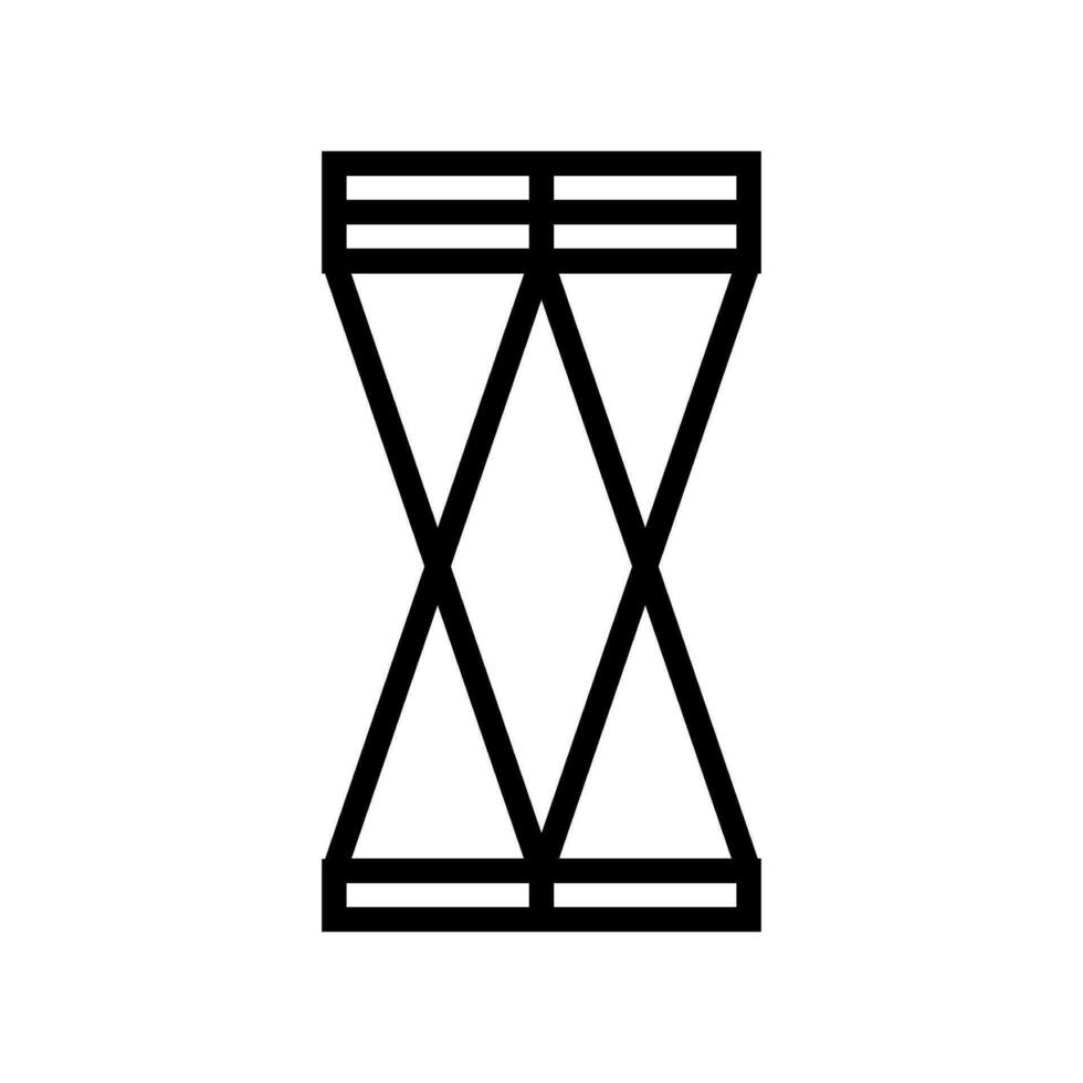 stoel minimalistisch elegant lijn icoon vector illustratie