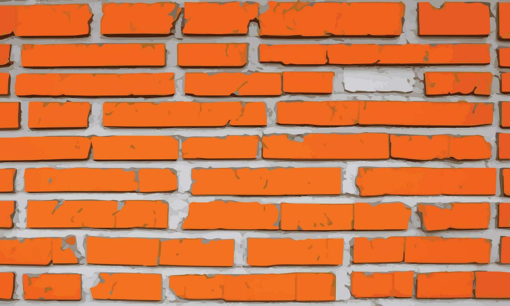 steen muur oranje oppervlakte structuur achtergrond. steen muur patroon vector illustratie