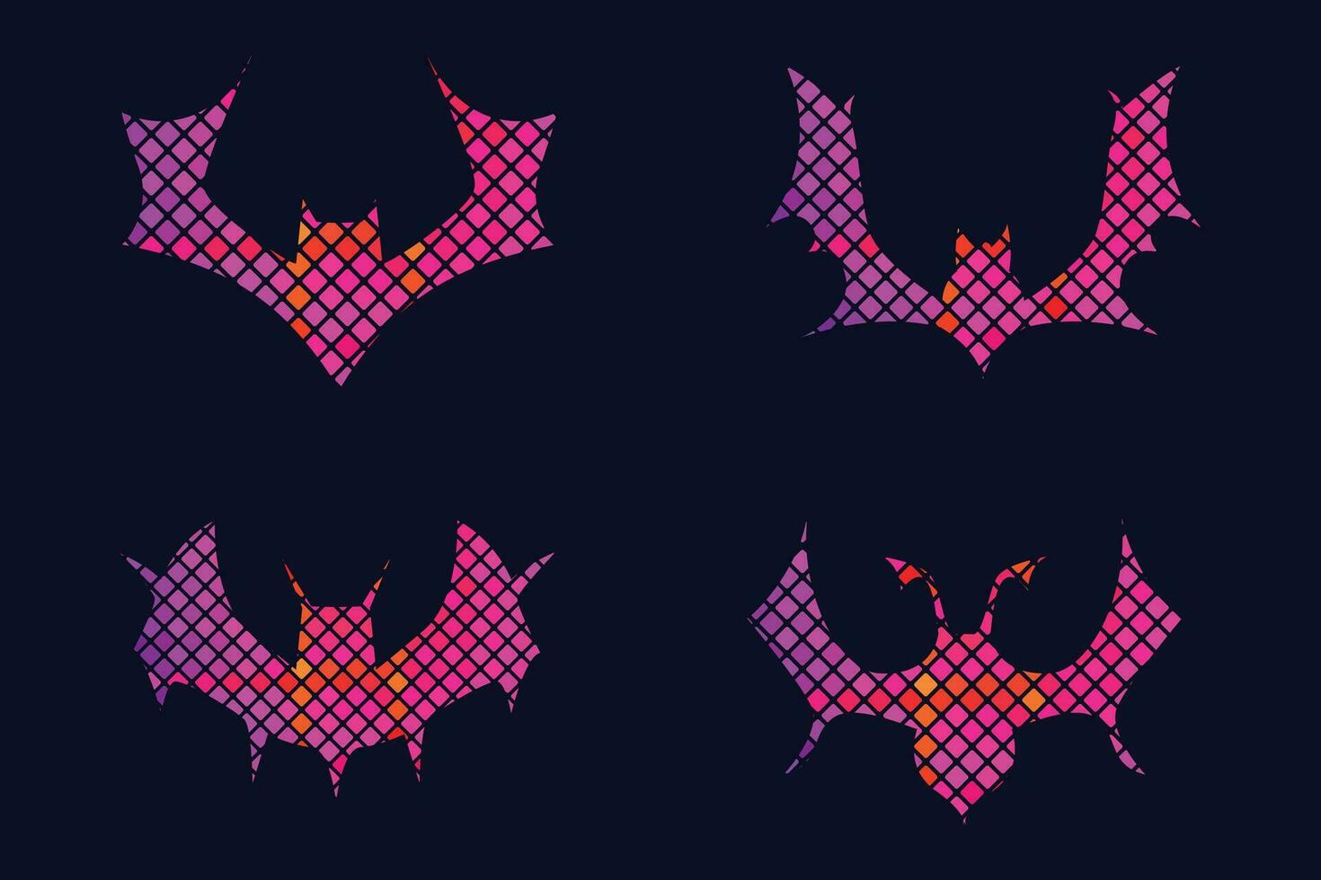 helling lijn pixel structuur diagram knuppel ontwerp Aan wit achtergrond voor halloween festival vector