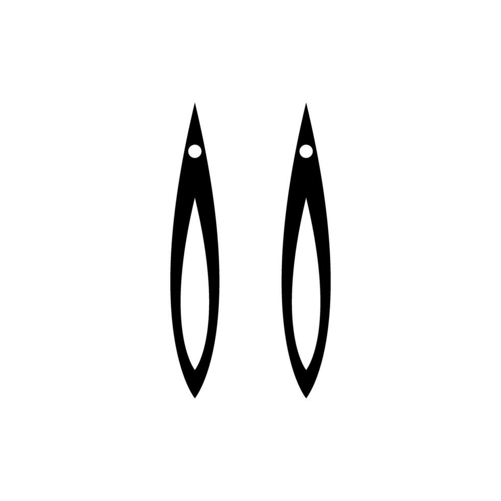 oorbellen icoon vector set. traan oorbellen illustratie teken verzameling. bijouterie symbool of logo.