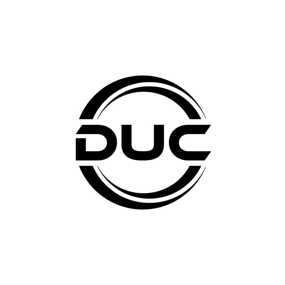 duc logo ontwerp, inspiratie voor een uniek identiteit. modern elegantie en creatief ontwerp. watermerk uw succes met de opvallend deze logo. vector