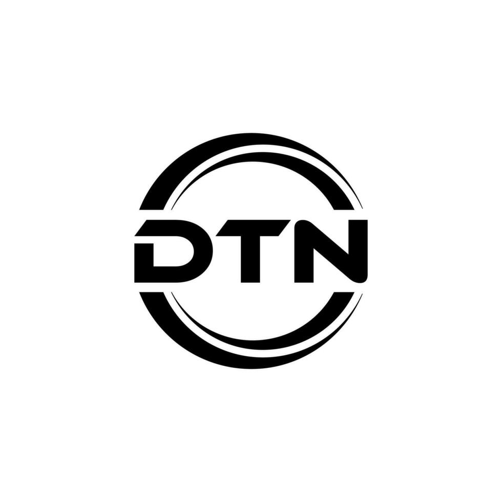 dtn logo ontwerp, inspiratie voor een uniek identiteit. modern elegantie en creatief ontwerp. watermerk uw succes met de opvallend deze logo. vector