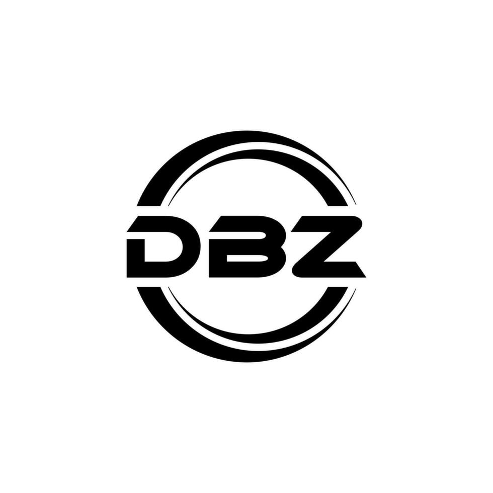 dbz logo ontwerp, inspiratie voor een uniek identiteit. modern elegantie en creatief ontwerp. watermerk uw succes met de opvallend deze logo. vector