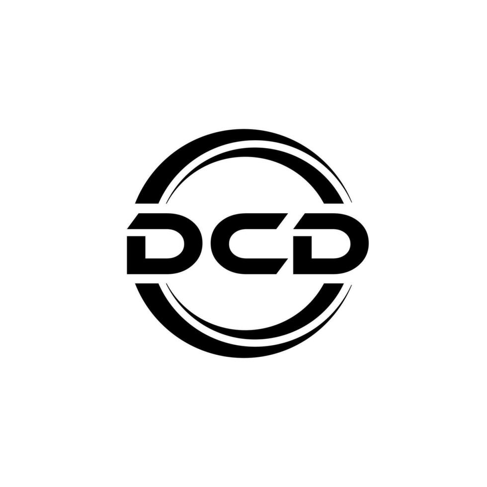 dcd logo ontwerp, inspiratie voor een uniek identiteit. modern elegantie en creatief ontwerp. watermerk uw succes met de opvallend deze logo. vector