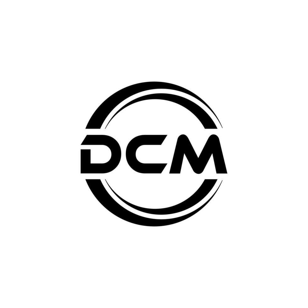 dcm logo ontwerp, inspiratie voor een uniek identiteit. modern elegantie en creatief ontwerp. watermerk uw succes met de opvallend deze logo. vector