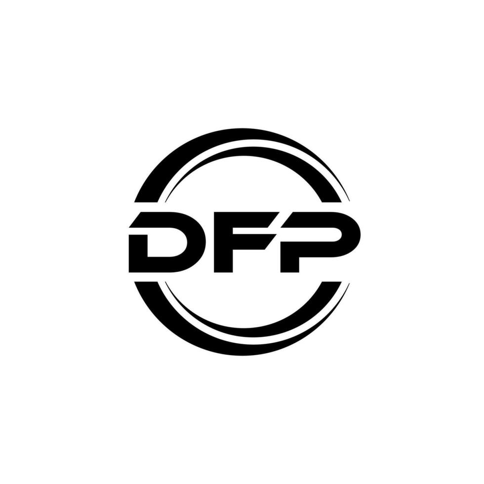 dfp logo ontwerp, inspiratie voor een uniek identiteit. modern elegantie en creatief ontwerp. watermerk uw succes met de opvallend deze logo. vector