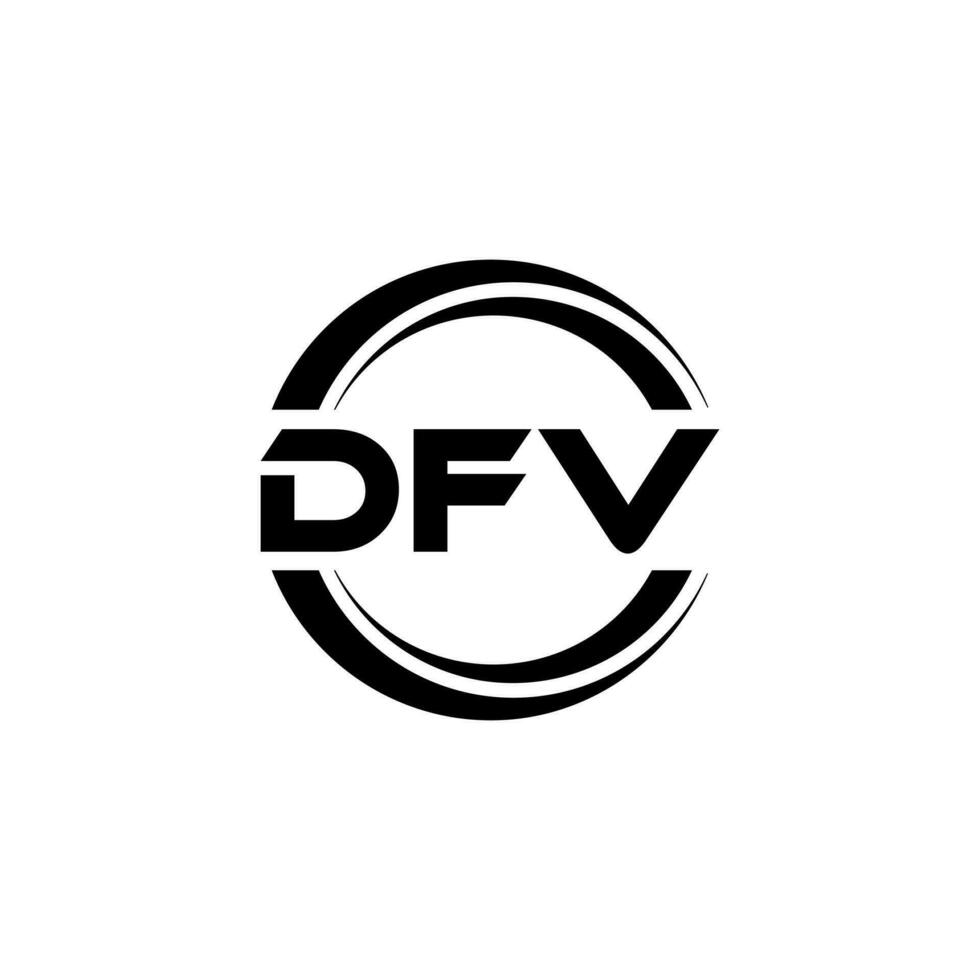 dfv logo ontwerp, inspiratie voor een uniek identiteit. modern elegantie en creatief ontwerp. watermerk uw succes met de opvallend deze logo. vector