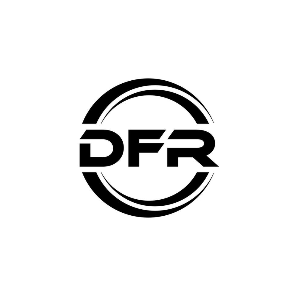 dfr logo ontwerp, inspiratie voor een uniek identiteit. modern elegantie en creatief ontwerp. watermerk uw succes met de opvallend deze logo. vector