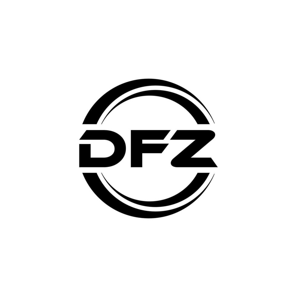 dfz logo ontwerp, inspiratie voor een uniek identiteit. modern elegantie en creatief ontwerp. watermerk uw succes met de opvallend deze logo. vector