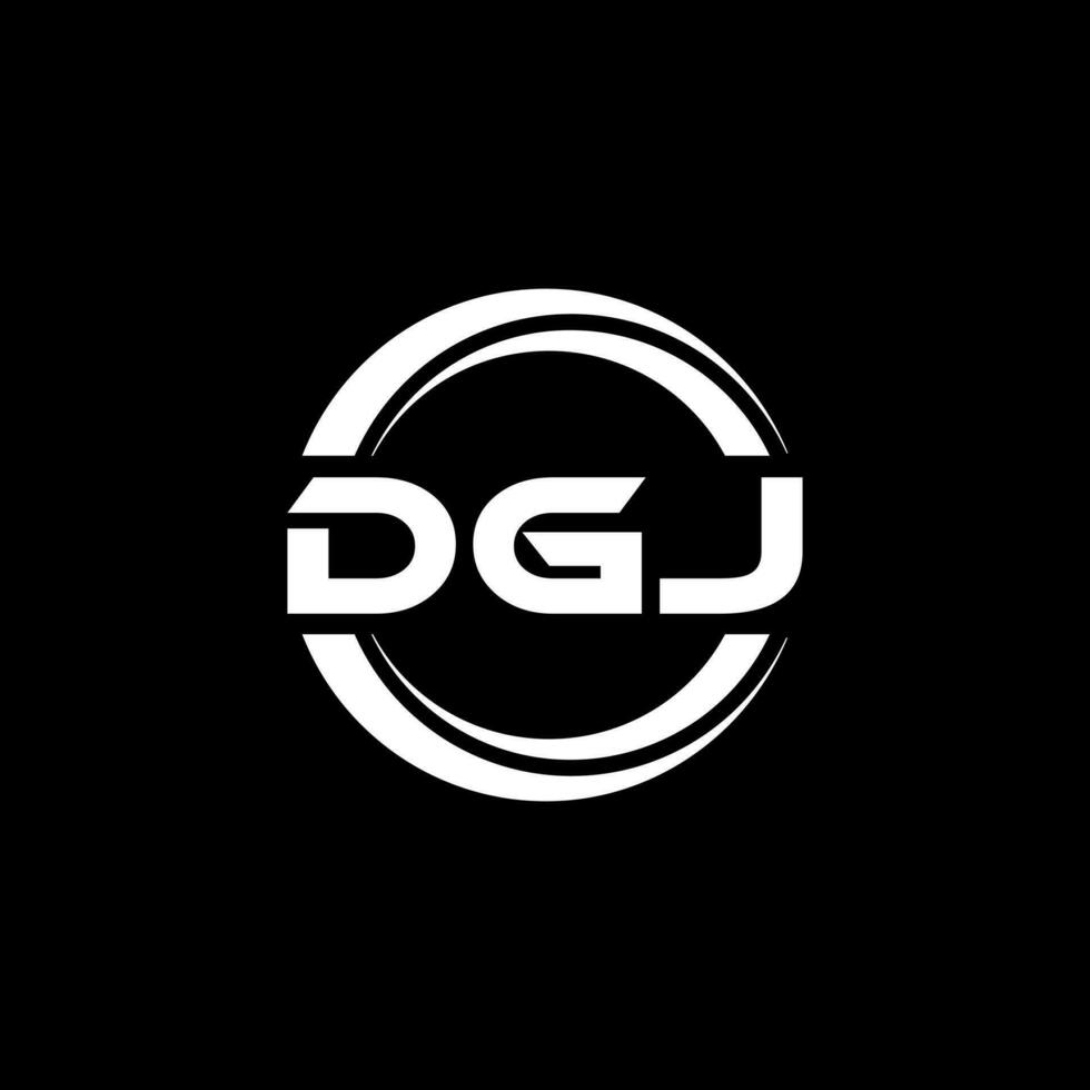 dgj logo ontwerp, inspiratie voor een uniek identiteit. modern elegantie en creatief ontwerp. watermerk uw succes met de opvallend deze logo. vector