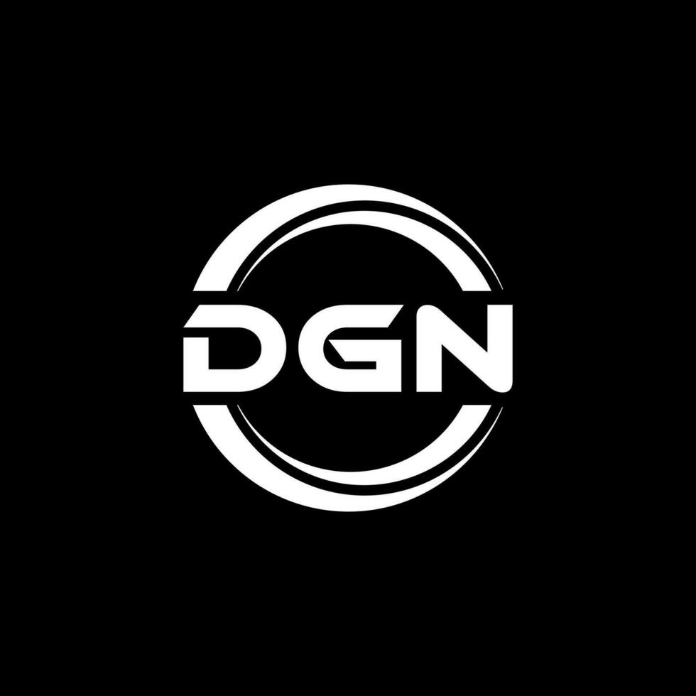 dgn logo ontwerp, inspiratie voor een uniek identiteit. modern elegantie en creatief ontwerp. watermerk uw succes met de opvallend deze logo. vector