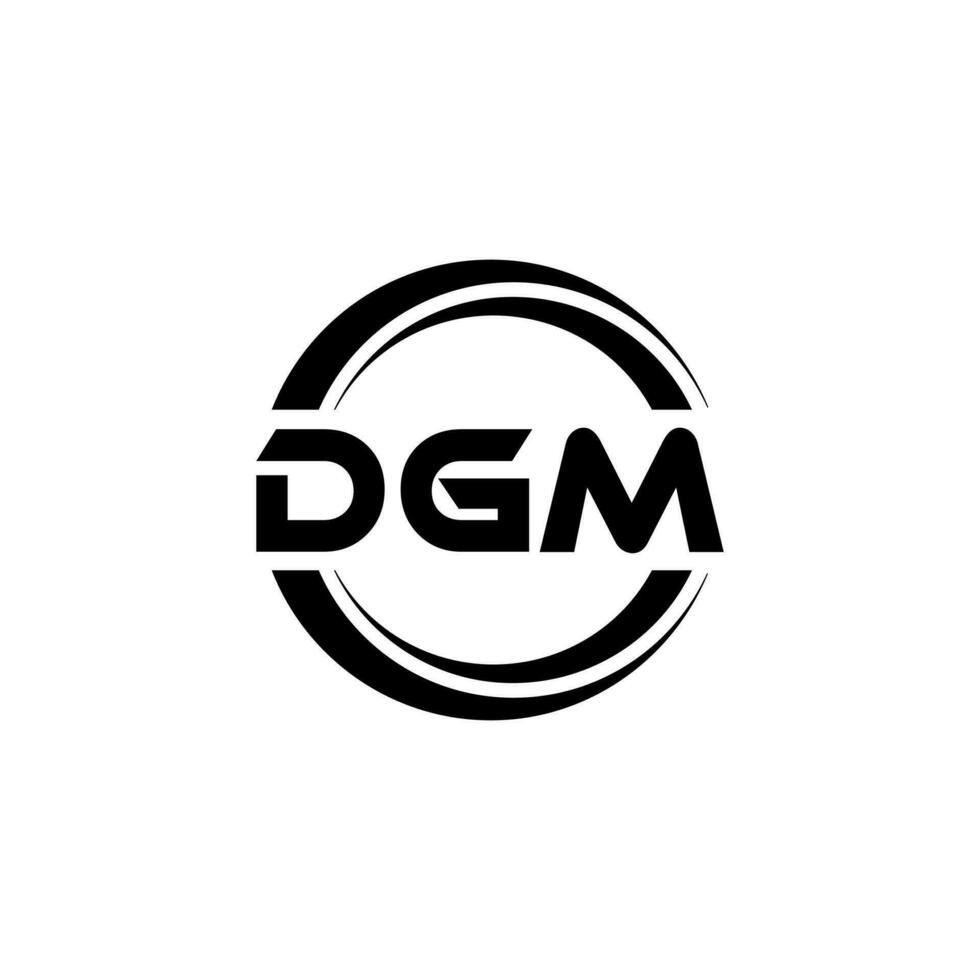 dgm logo ontwerp, inspiratie voor een uniek identiteit. modern elegantie en creatief ontwerp. watermerk uw succes met de opvallend deze logo. vector