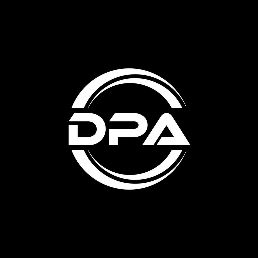 dpa logo ontwerp, inspiratie voor een uniek identiteit. modern elegantie en creatief ontwerp. watermerk uw succes met de opvallend deze logo. vector