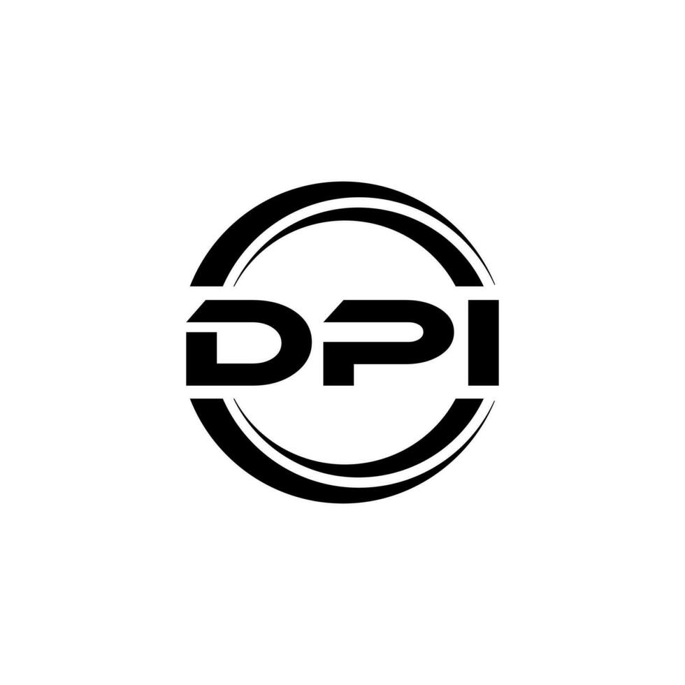 dpi logo ontwerp, inspiratie voor een uniek identiteit. modern elegantie en creatief ontwerp. watermerk uw succes met de opvallend deze logo. vector