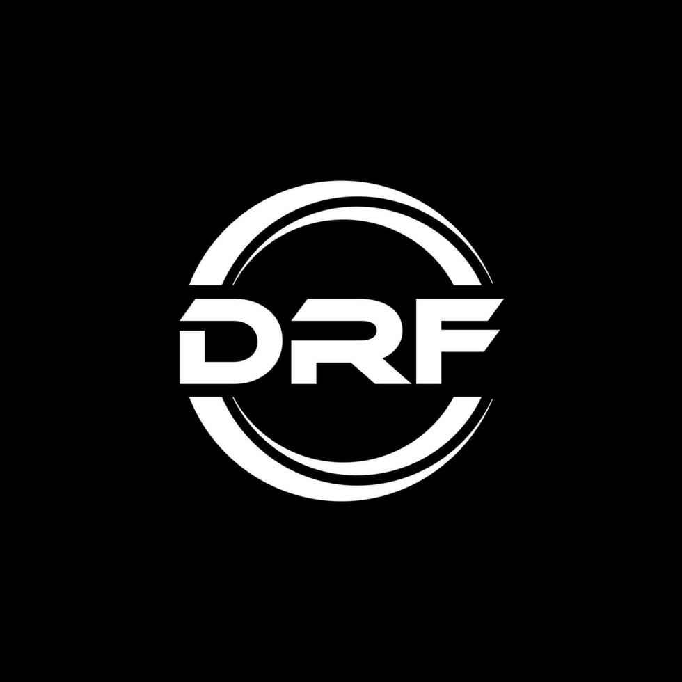 drf logo ontwerp, inspiratie voor een uniek identiteit. modern elegantie en creatief ontwerp. watermerk uw succes met de opvallend deze logo. vector